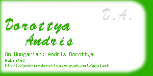 dorottya andris business card